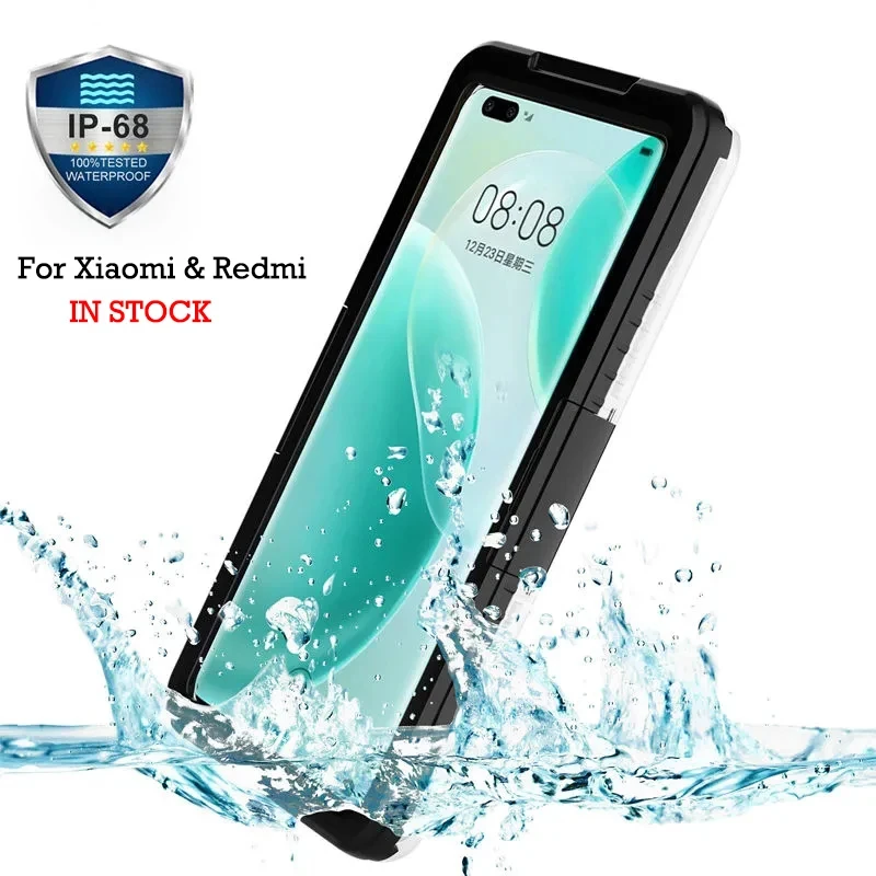 

IP68 Waterproof Cases For Xiaomi Mi 14 Pro 13T Pro POCO X6 Neo Redmi Note 13 Pro K70 E Pro Case Full Protection Shockproof Cover