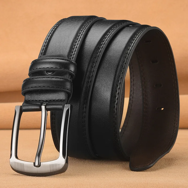 Men's Leather Pin Buckle Casual Retro Belt Youth Jeans Belt, Father's Day Gift Valentine's Day