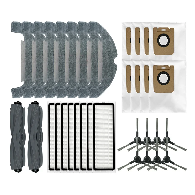 

ABGE-For Dreame D10s Plus Robot Vacuum Main Side Brush HEPA Filter Mop Pad Dust Bag Replacement Spare Parts
