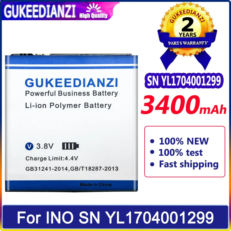 

GUKEEDIANZI Battery 3400mAh/5200mAh For INO S/N:YL1704001299 SCOUT 2S 2 SCOUT2 Batteries