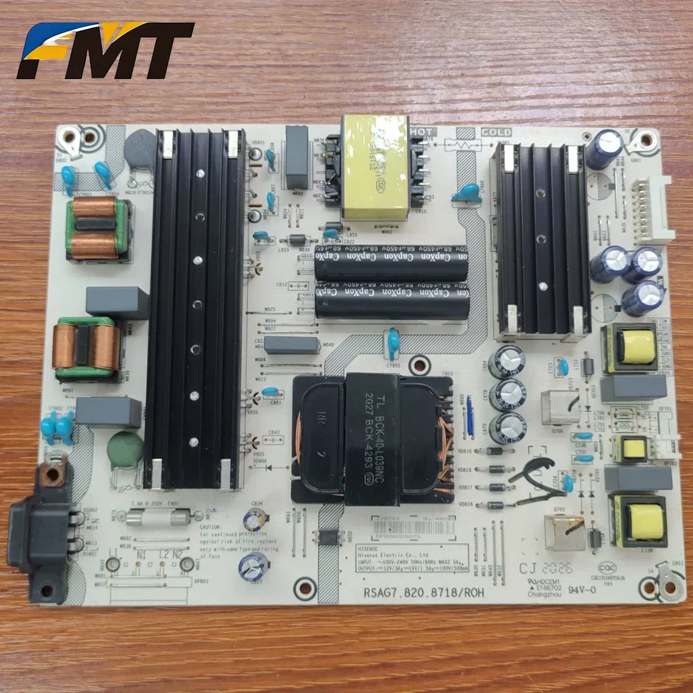 

Плата питания FMT.RSAG7.820.8718/ROH для телевизоров Hisense 65A52F, 65U1F-R, 65E52G