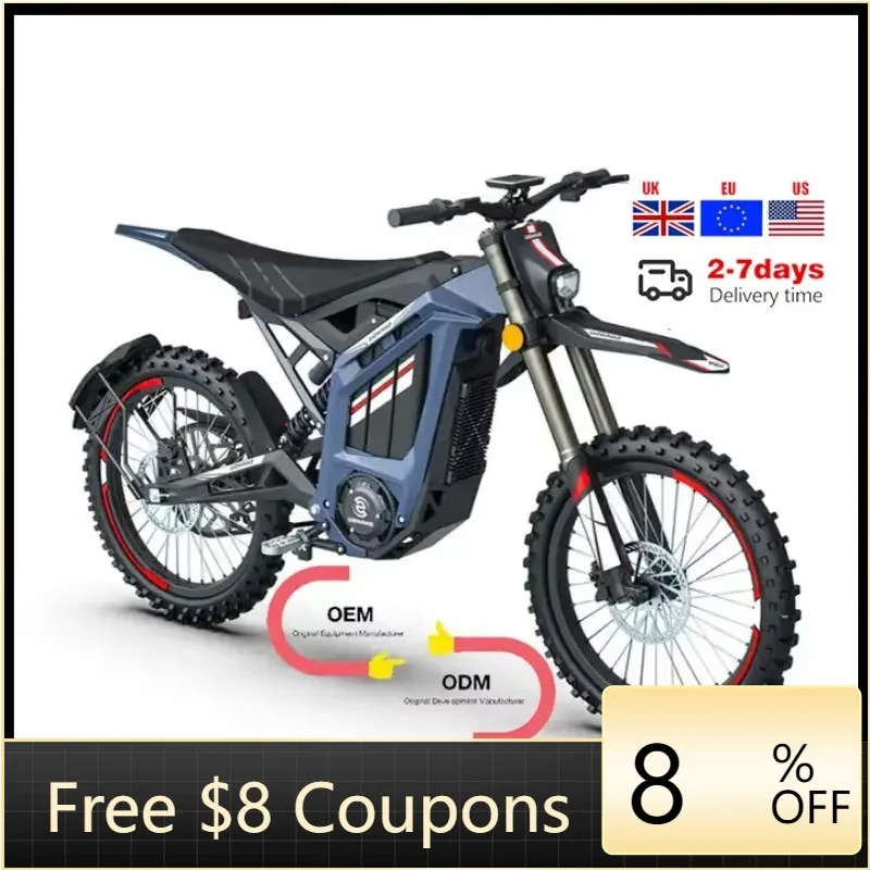 STLF Fast Delivery Aluminum Frame Bikes Motorcycle 1500W/2000W Off-Road Motorcycles Full Suspension Electric Motorcycle for Adul