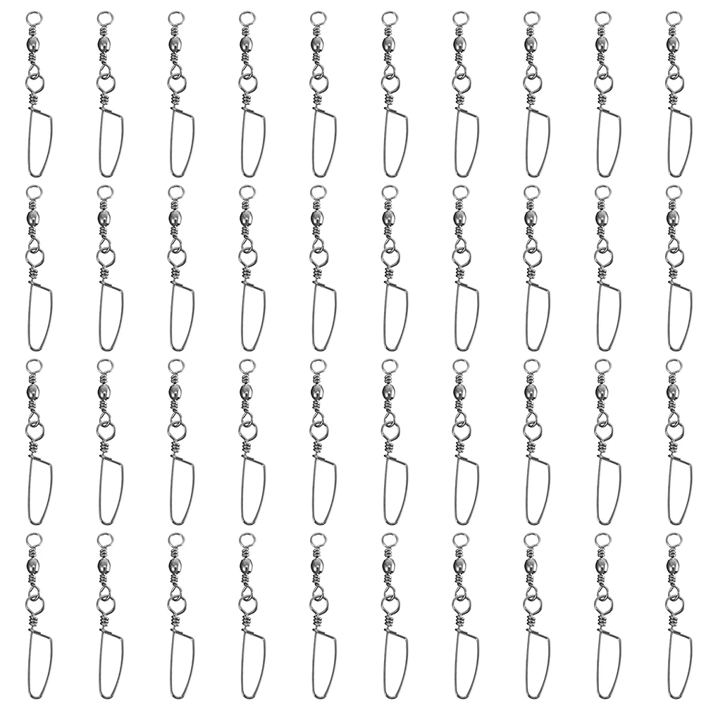 

80pcs Fishing Swivels High Speed Ring Stainless Steel Connector Saltwater Freshwater Trolling Jigging Offshore Snap