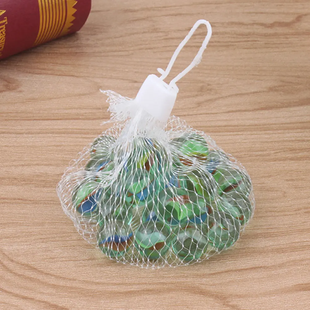 200pcs Large Mesh Storage Pouches with Drawstring – Reusable Net Bags for Fruits, Vegetables, Seafood & Marbles