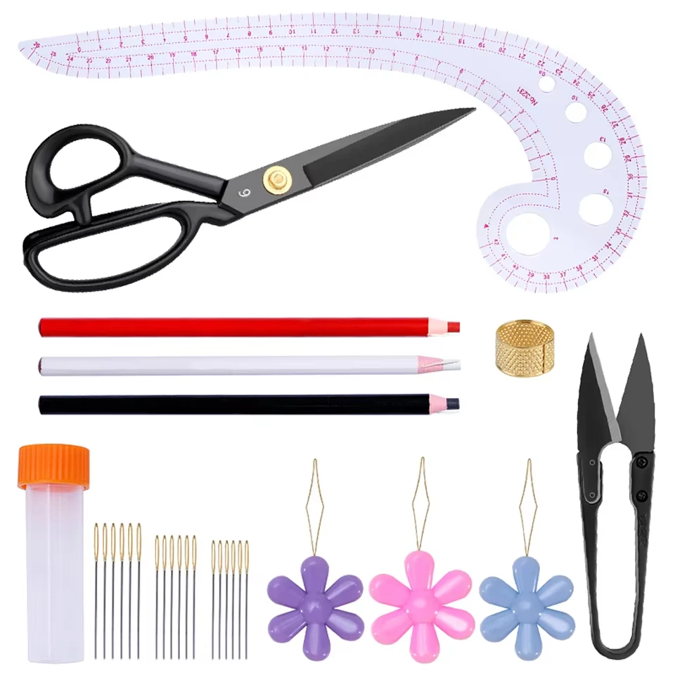 

Портновские ножницы Fenrry для шитья ткани, игла для шитья, набор аксессуаров для шитья