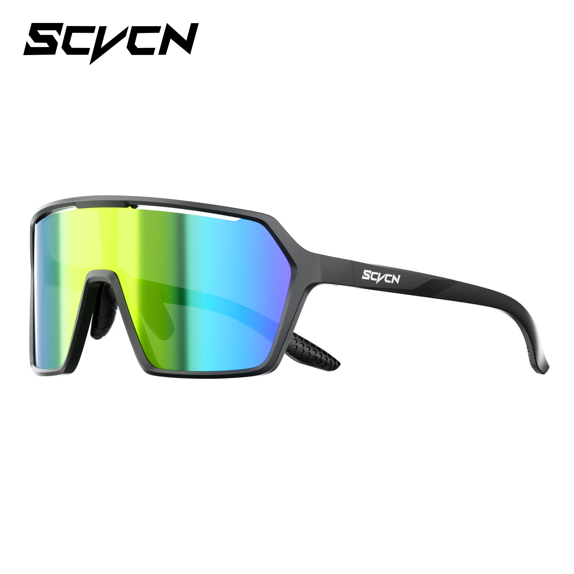 2026 SCVCN Neue Photochrome Sonnenbrille für Herren, UV400 Fahrradbrille für Damen, Sportbrille für MTB, Rennrad und Laufen