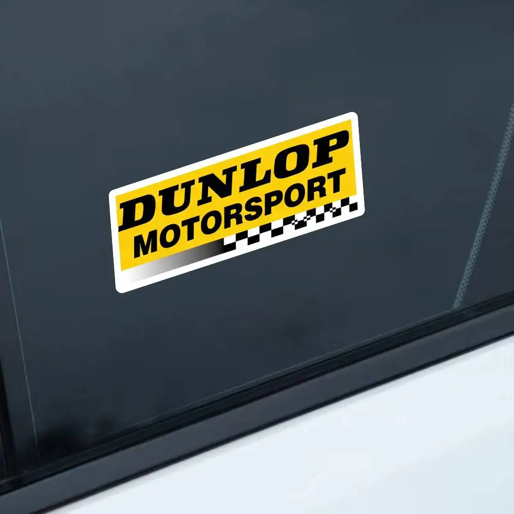 

For Dunlop Waterproof Stickers For Decorating Car Windows Motorcycles And Computers.