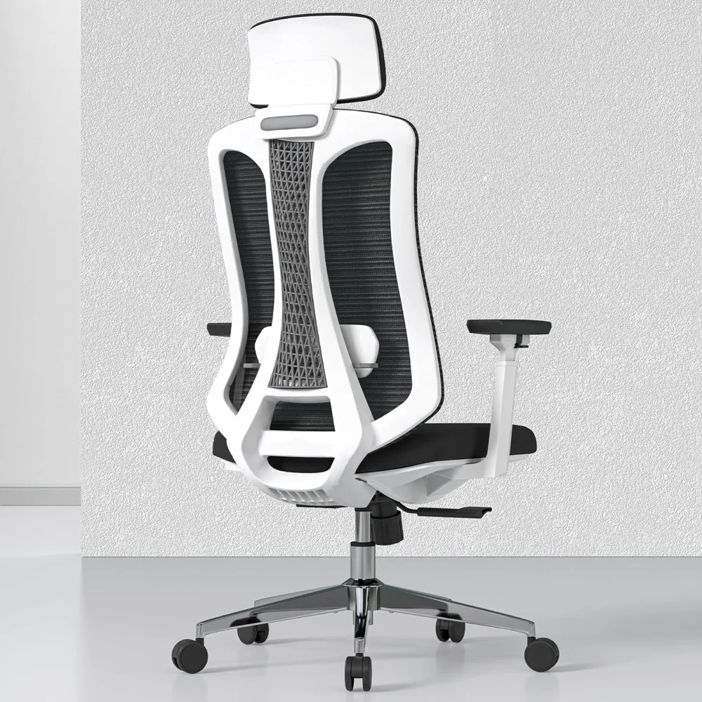 

Ergonomic Mesh Office Chair,High Back Desk Chair W/ 3D Armrests, Adjustable Lumbar Cushion & Adjustable Headrest,Swivel Computer