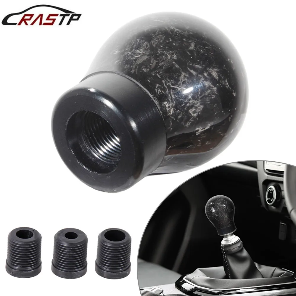 

RASTP-Free Shipping Forged Fiber Shift Knob Car Shifter Lever Handle Fit For Honda VW BMW Toyota Gear Shift Knob RS-SFN114