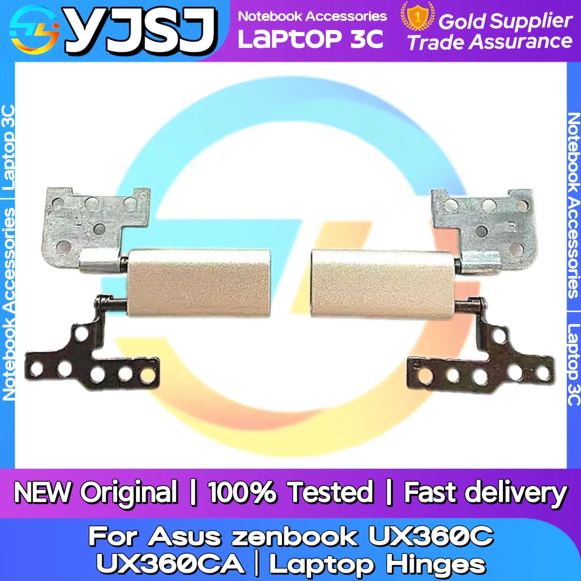 New Original LCD shaft For Asus Zenbook Flip UX360C UX360CA UX360 Laptop LCD TOUCH Screen Hinges Set L & R 13NB0BA2M08121/07121