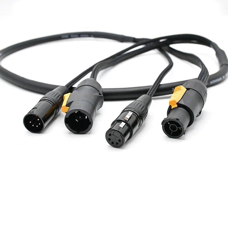

IP65 True1 Powercon 5 Pin DMX Combo Cable 1m 1.5m 2m 3m 5m True One Power Data Hybrid Cable for Outdoor Stage Lighting