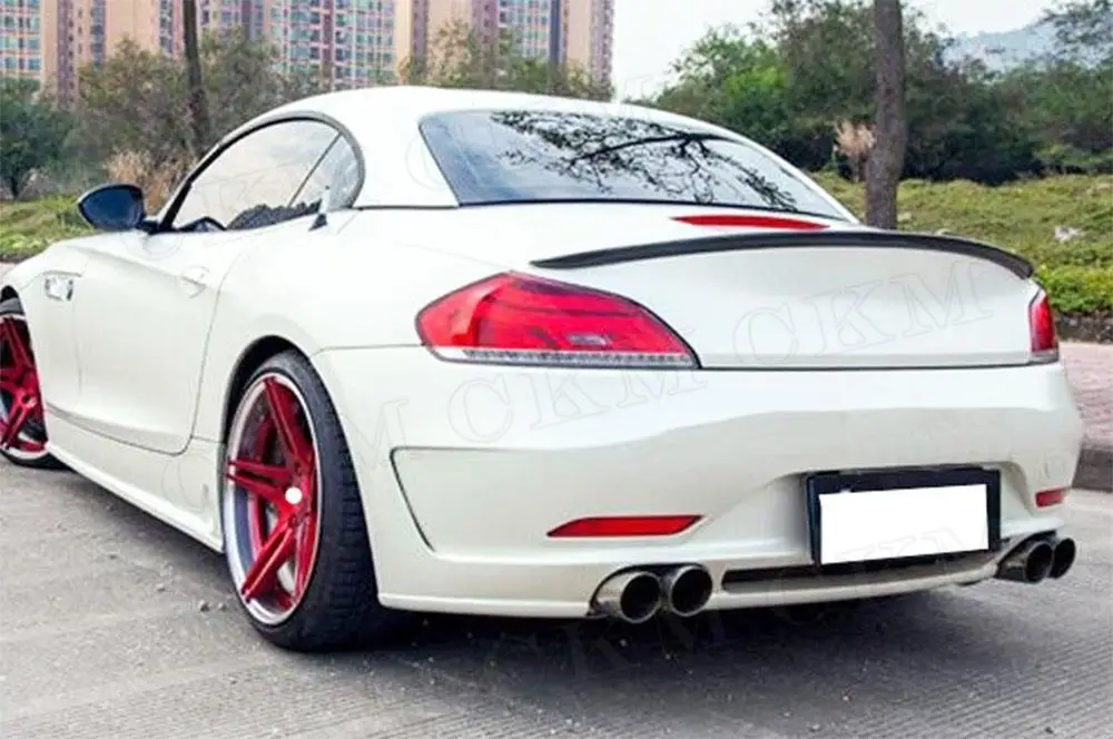 

CKMUUER Carbon Fiber Rear Trunk Lip Spoiler Covers for BMW Z4 E89 Coupe 2 Door 2009 2010 2011 2012 2013 2014 2015 2016