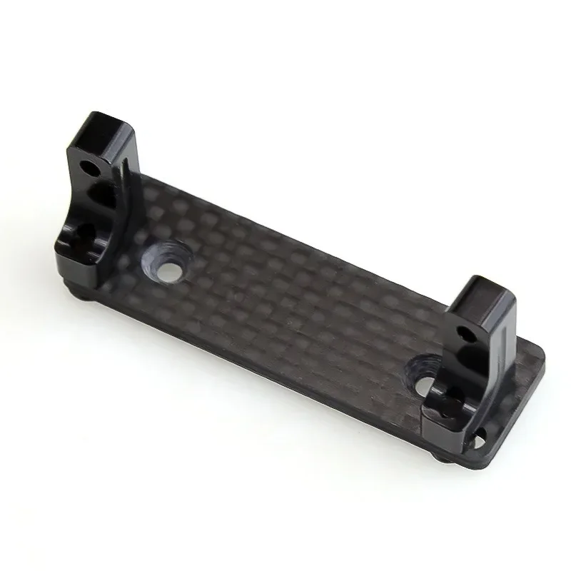 Metalowe mocowanie serwa z płytką ochronną z włókna węglowego do Axial SCX10 Capra Wraith 90048 1/10 RC Crawler Car, części zamienne do tuningu