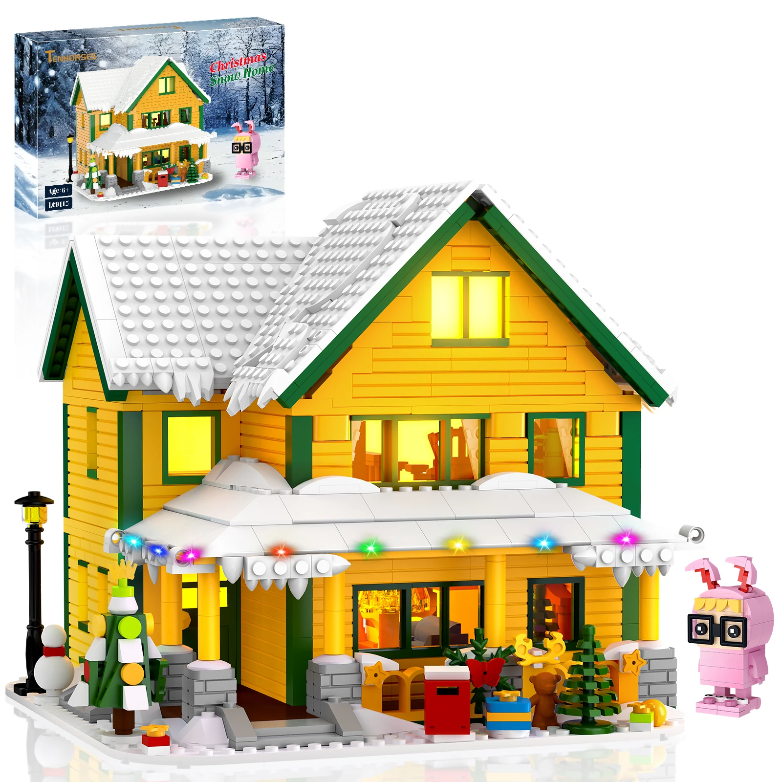 

1146Pcs Christmas Story Building Blocks: Classic Large House with Figures, for Family Interaction, Decoration & Collection