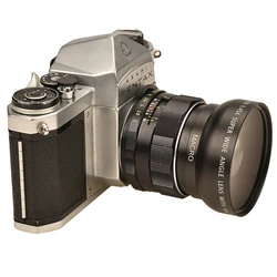 Vlogmagic 37MM / 43MM /46MM/49MM/55MM/58MM 0.45X Wide Angle Attachment Lens with Macro Close-up for Dslr Video Cameras Camcorder