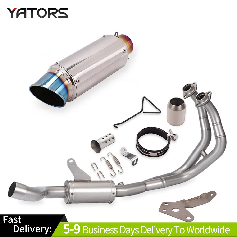 

Exhausts Pipes For Yamaha YZF R7 MT-07 2014-2025 Bolt-on Full Exhaust Header Link Pipe Muffler Exhaust Systems Exhausts Pipes
