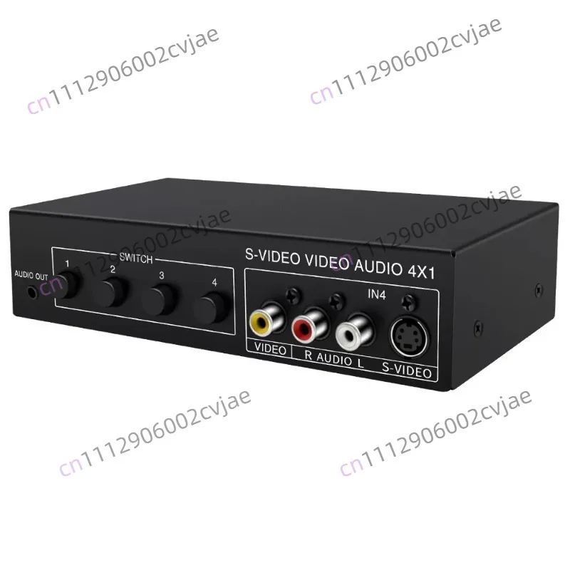 VSSW41 S-terminal Switcher + Audio and Video Switcher with Four Inputs and One Output