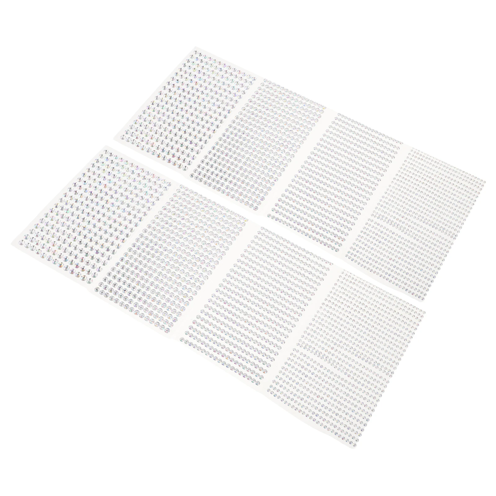 

8 Sheets Children Diamond Stickers DIY Gemstone Acrylic Rhinestones Craft Supplies Decorative Gems Kids Projects White