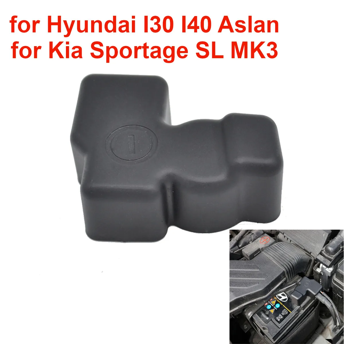 Akumulator samochodowy anoda ujemny Terminal pokrywa ochronna pokrywa dla Hyundai I30 I40 Aslan dla Kia Sportage SL MK3 wodoodporna czapka