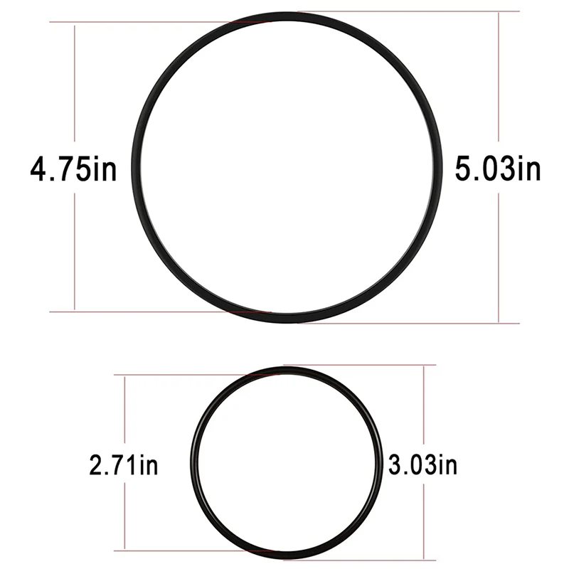 Kit de joints toriques, 2 pièces, pour pompes dométique série S et série T, pièce 385310151