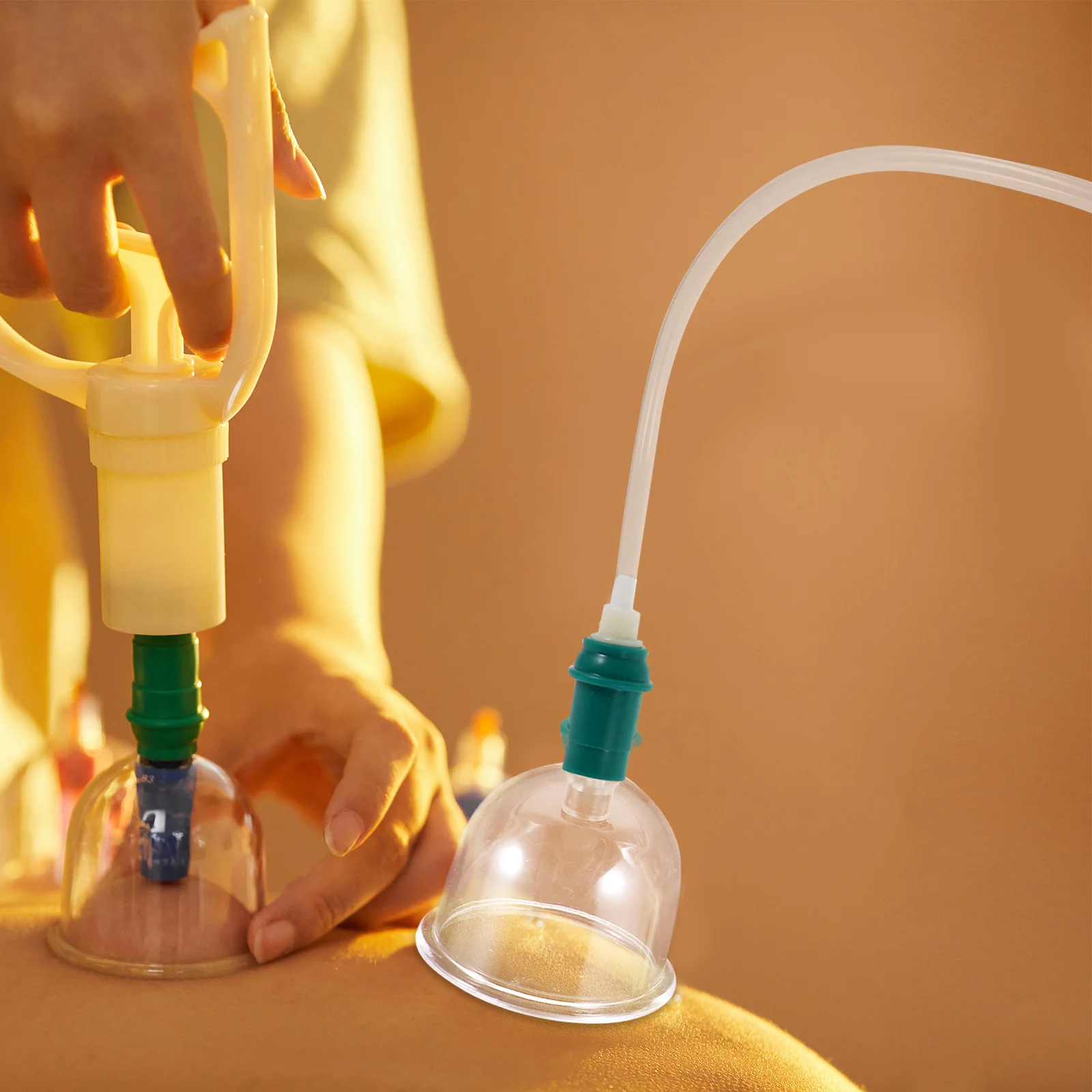 

1 Set Kit Manual Vacuum Suction Pump For Body Massage Therapy Chinese Cupping Tools Home Use Muscle Cupping Set Vacuum Suction