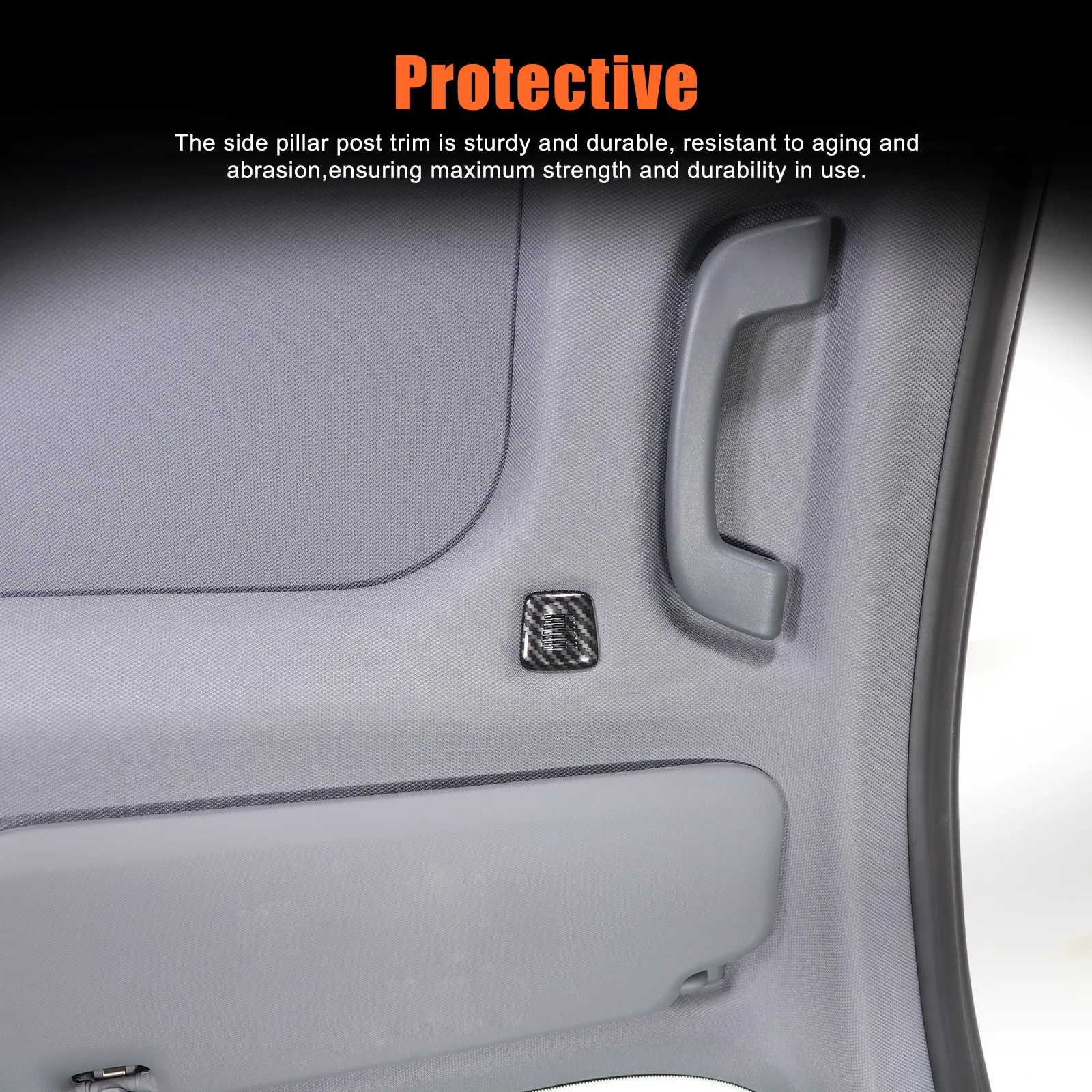 4 قطعة ABS الكربون نمط سقف السيارة ميكروفون يغطي الكسوة الزخرفية لسيارات BMW X3 G45 2025 + اكسسوارات التصميم الزخرفية #4