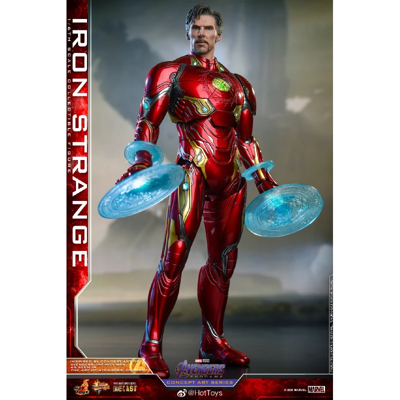 Stok tersedia Hottoys Hobby Iron Strange 1/6 Anime mainan Action Figure hadiah Model koleksi hobi