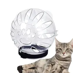 Katze Mund Abdeckung Pflege Maske Anti Biss Atmungsaktive Kätzchen Kopf Schutz Raum Blase Ball Pet Abdeckung Pflege Helfen Liefert