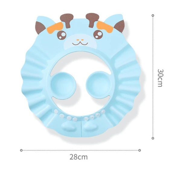 1PC Baby Shower Soft Cap Adjustable Hair Wash Hat for Kid Ear Protection Safe Children Shampoo Bathing Shower Protect Head Cover