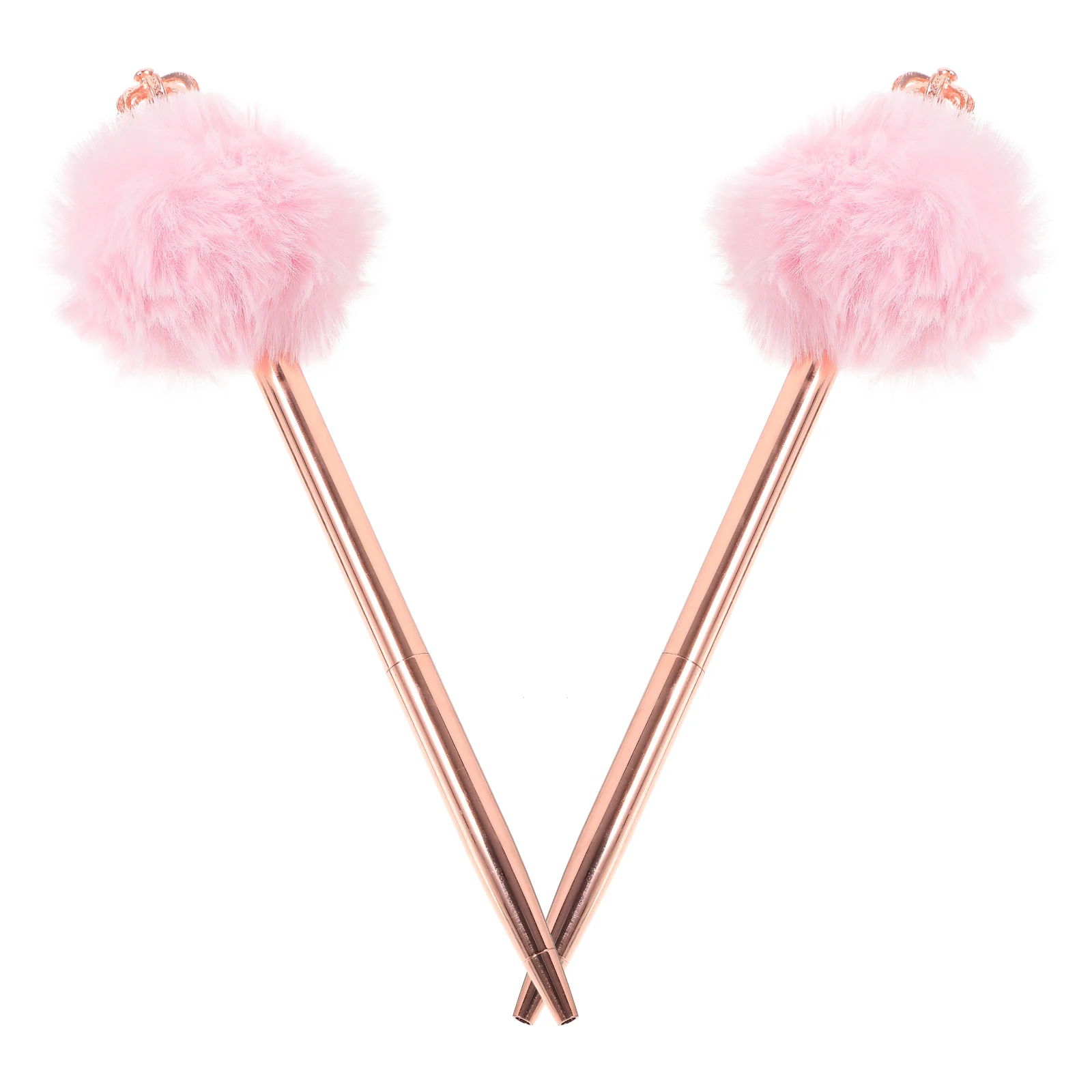 

2Pcs Stress Relief Ballpoint Pens Soft Material Smooth Writing for Students Office Use Pens Cute Pen