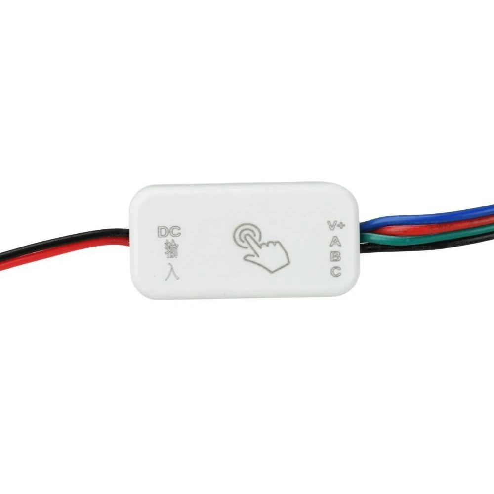 DC5-24V RGB Touch Sensor Controller 3A Max Load LED Strip Full Color Dimmer Touch Switch 7 Colors Cycle Brightness Adjustable