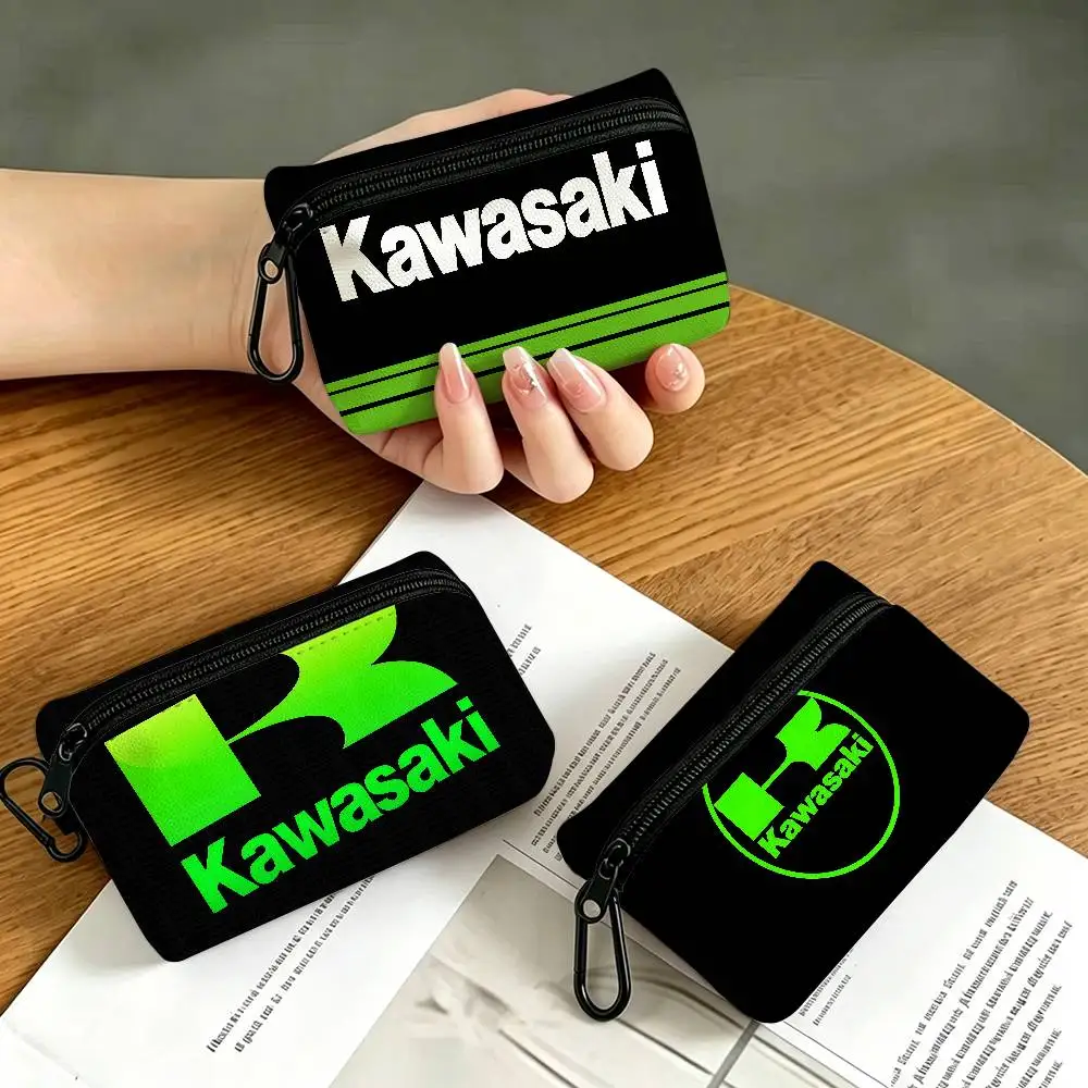 Cooles K-Kawasakis-Logo, Alltags-Geldbörse aus Oxford-Gewebe, kleine Münzbörse, Mehrzweck-Aufbewahrungstasche für Schlüssel, Karten, Münzen