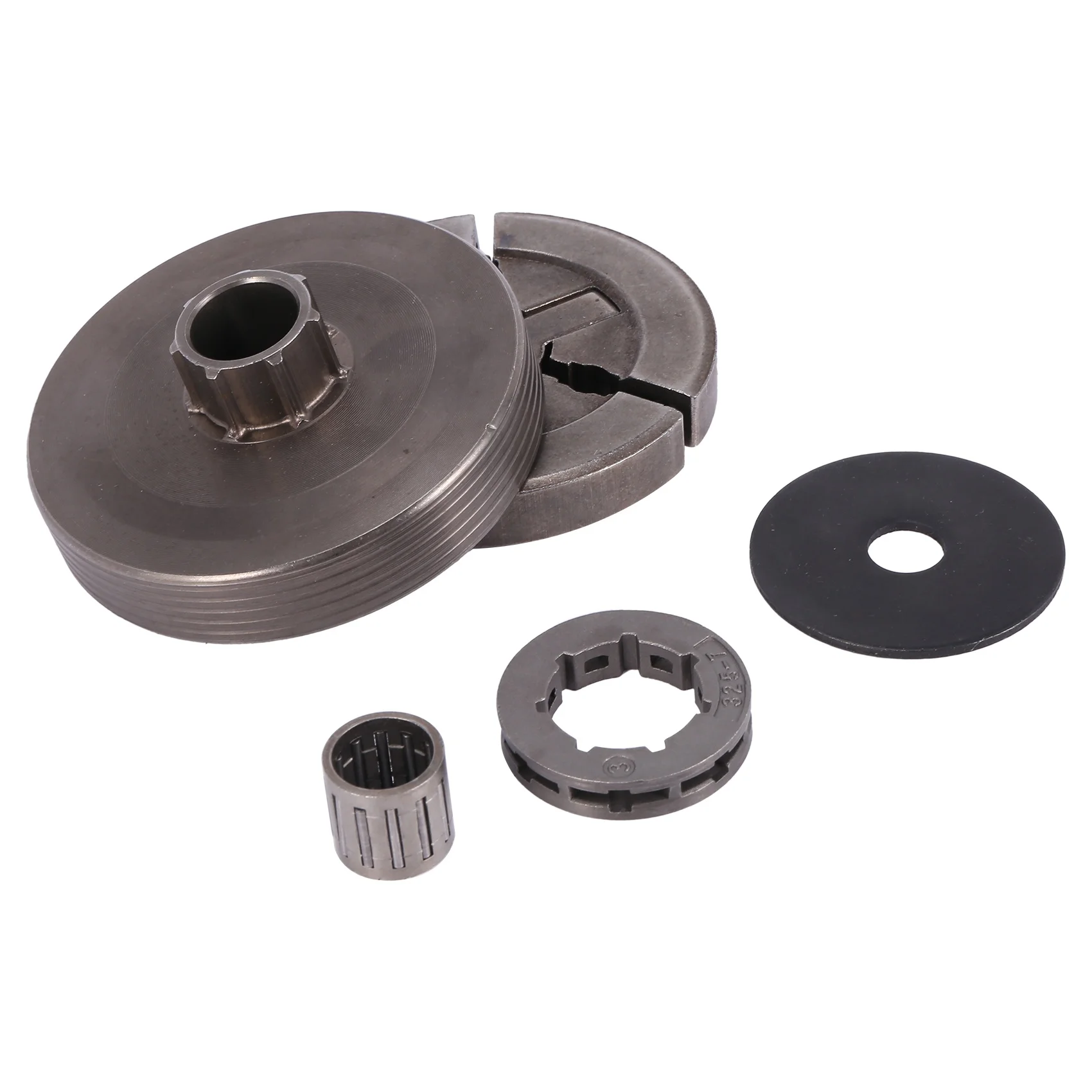 Tambour d'embrayage et embrayage, jante de pignon, roulement illac, adapté à la tronçonneuse chinoise 4500, 5200, 5800