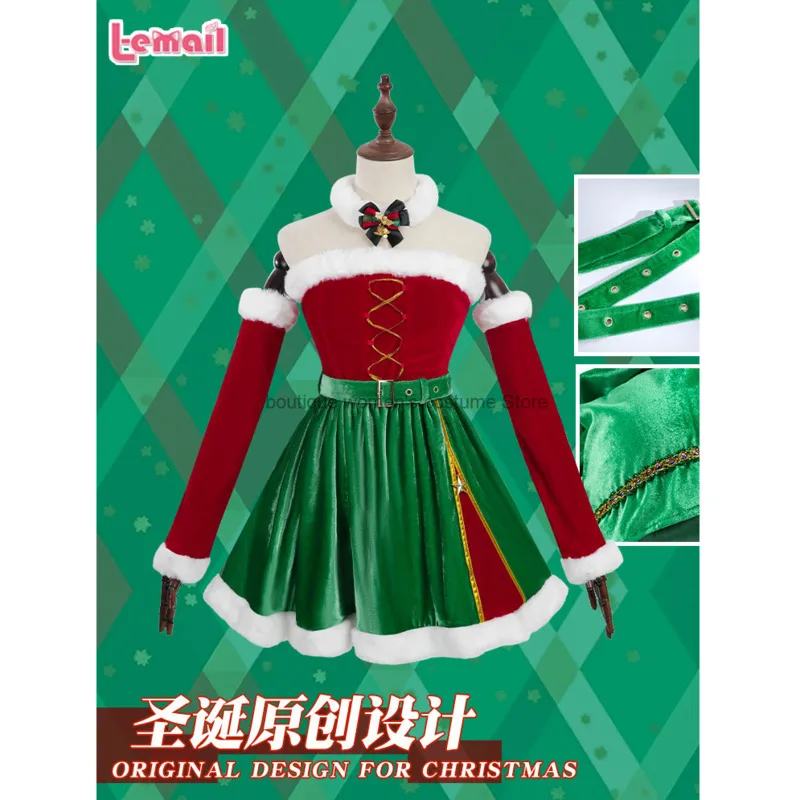 

Christmas Cosplay Costume Party Nightclub Performance Sexy Pure Desire Christmas Night Santu Claus Cosplay Costume
