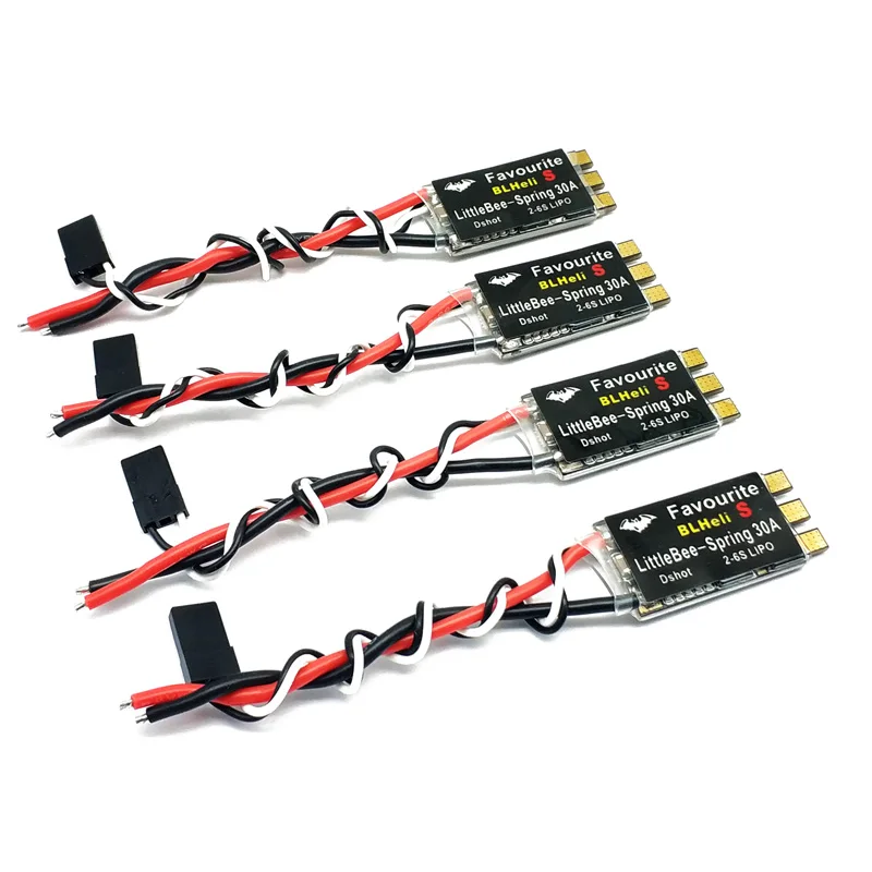 1 шт. FVT LittleBee Little Bee blheli _ S SPRING 2-6S 20A 30A ESC DSHOT ESC контроллер скорости для фотоаппарата дрона квадрокоптера