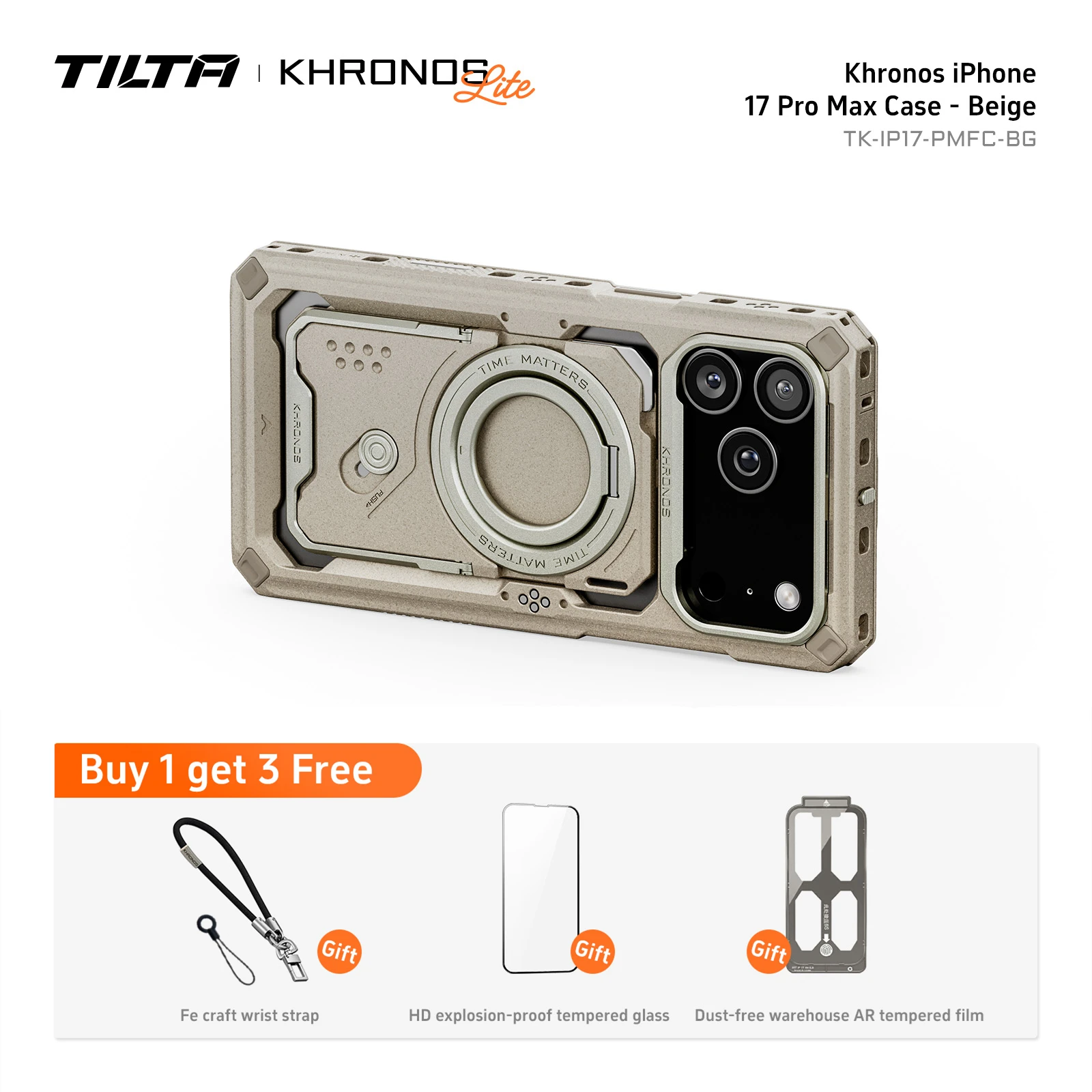 TILTA Khronos Classic 17 Pro/Pro Max モバイルビデオケージ iPhone