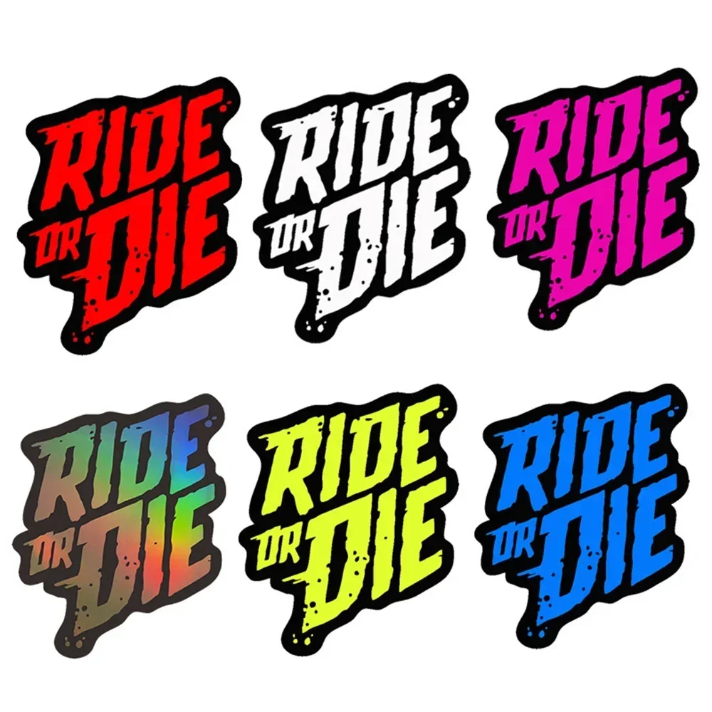 Autocollant en vinyle pour cadre de vélo « Ride or Die », décalcomanie imperméable pour tube supérieur de vélo de montagne, cadre de moto et accessoires de cyclisme.