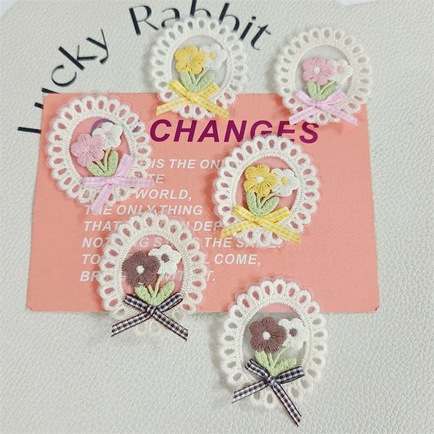 10PCS New Spring Summer Fresh  - огляд і ціна Applique Patch Flower