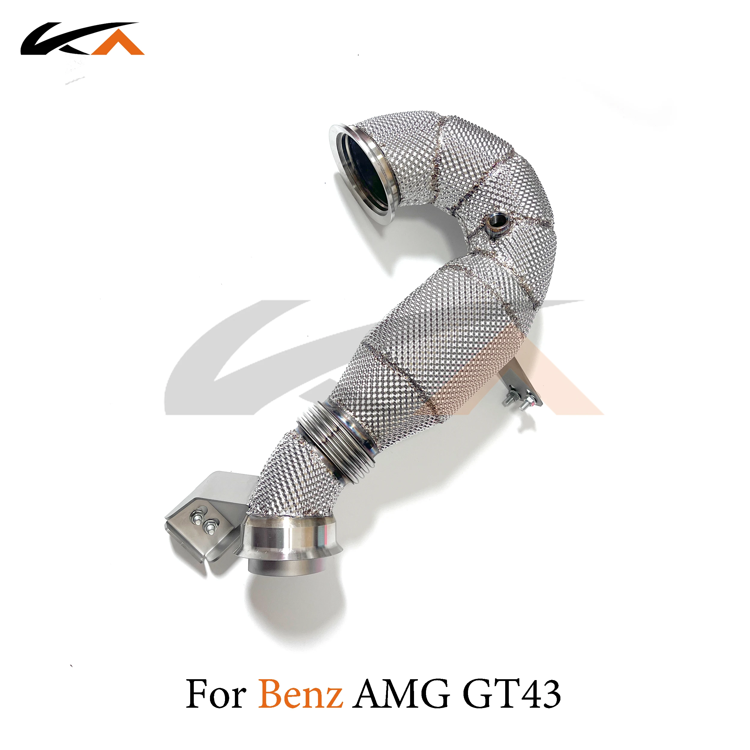 

KA Tuning exhaust system header stainless downpipe for Mercedes-Benz AMG GT43 3.0T axle pipe performance catalysis heat shield