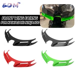 Motorcycle Accessories Front Wing Fairing Winglets Mouth Shell Cover Protection Guard For KAWASAKI Ninja 400 NINJA400 2018-2023