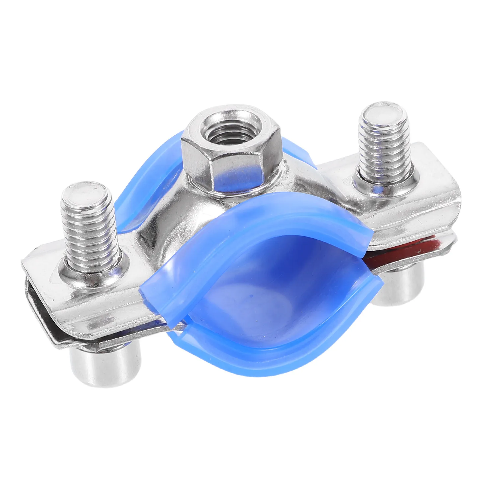 Office Chair Clamp Kit with M8 Tube Clamps Plastic Pad Support Stainless Steel Parts Prevent Sinking Enhance Durability Modern