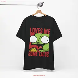 Loves Me Some Tacos Invader Zim Gir shirt Emo Scene Styled T 2000's Vintage Hot Topic long or short sleeves