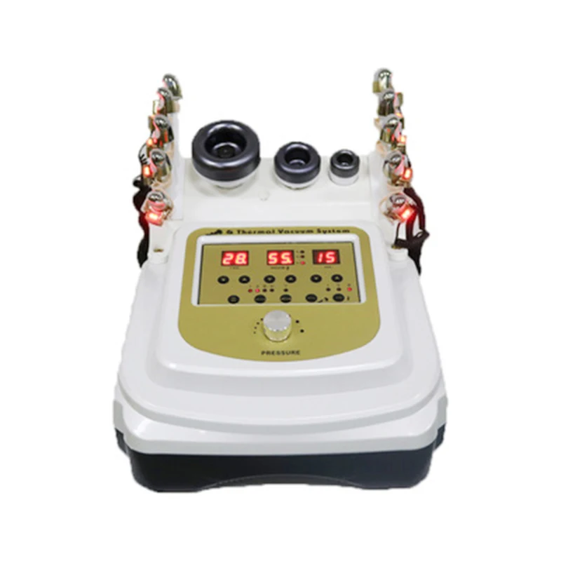 Portable Body Massage Vacuum Microcurrent Galvanic Golden Finger EMS Facial Tightening Body Heat Therapy Beauty Device