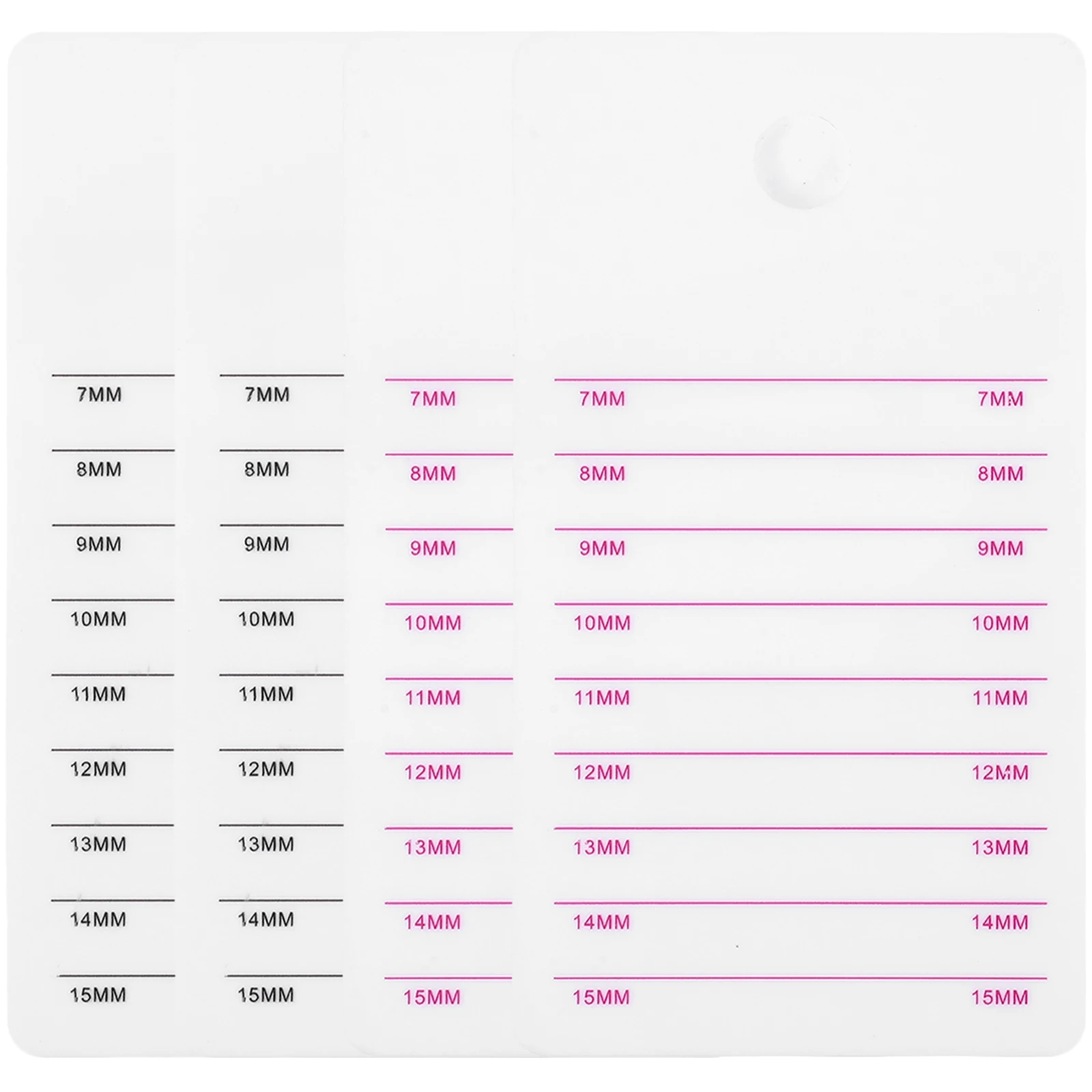 

4pcs Eyelash Extension Holder Acrylic Display Board False Lashes ganizer Length Marks Beauty Tool lash tray eyelash grafting