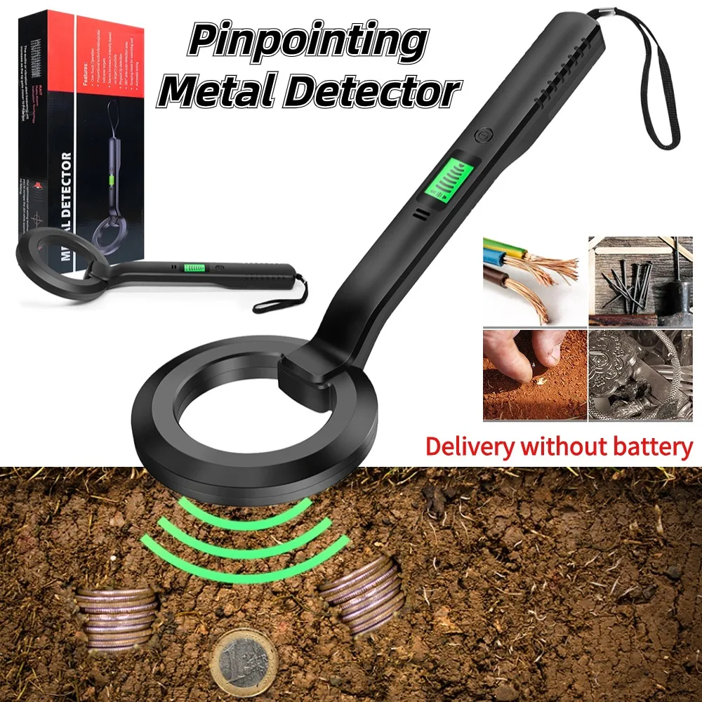 Underground Metal Detector High Sensitivity Gold Silver Treasure Search Metal Seeker Tools Handheld Alarm Coil Metal Detect Tool