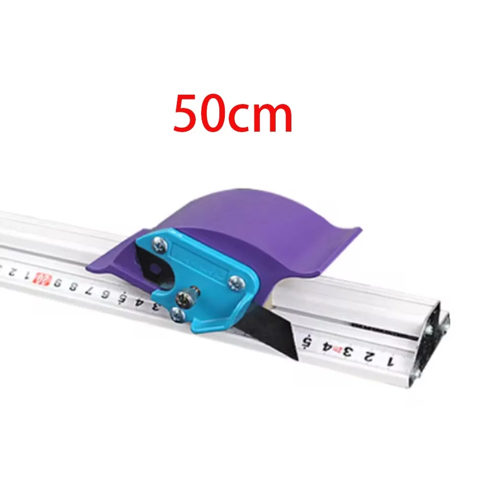 

Manual cutting ruler aluminum alloy positioning cutting track woodworking tool 50cm Kt board PVC board hand