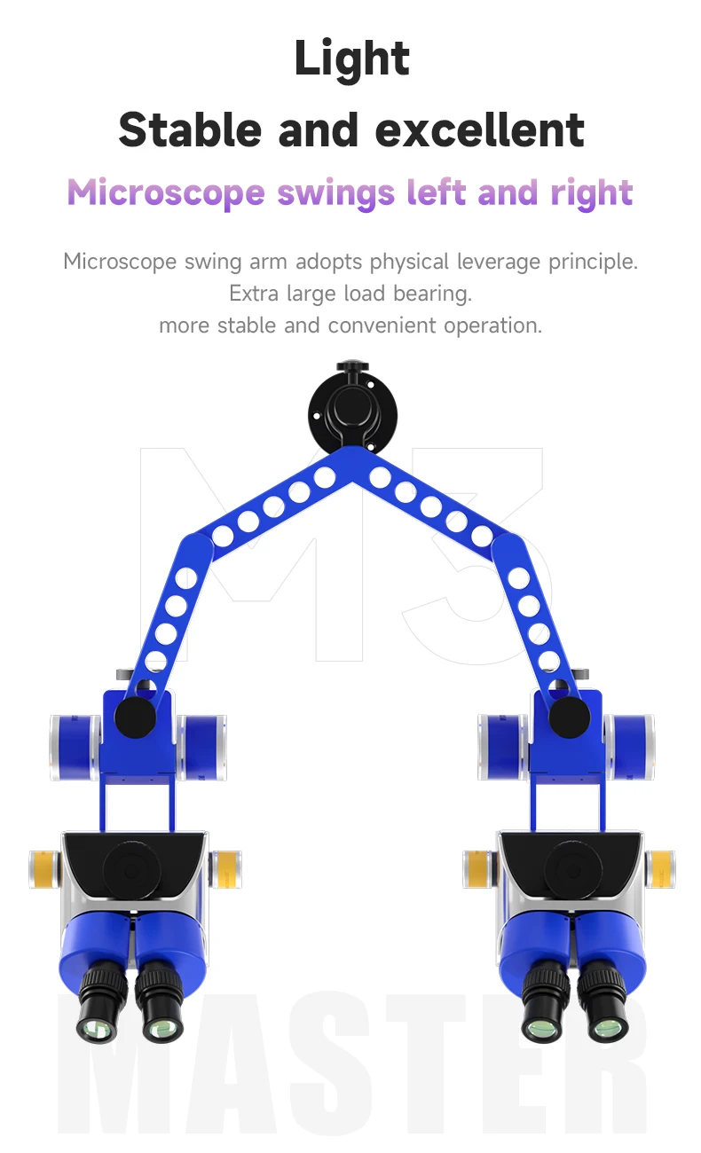 MECHANIC M3 360° Rotating Microscope Swing Arm Stand Adjustable Bracket for Stereo Microscope PCB Soldering Electronics Repair view 3