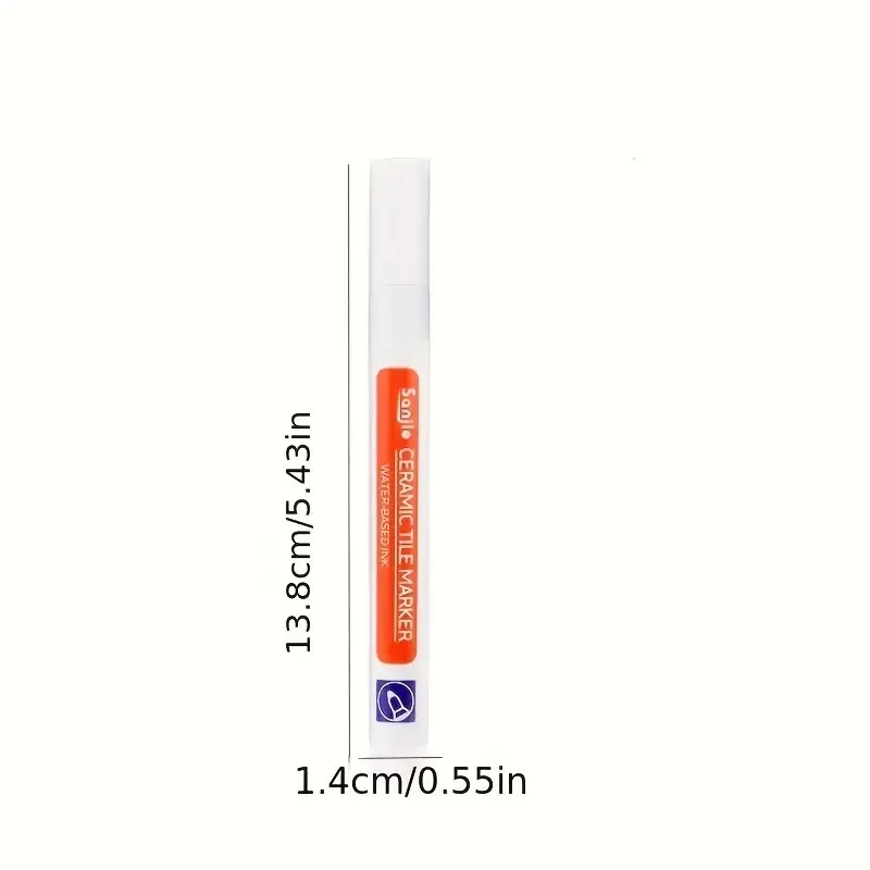 3pcs White Grout Repair Pens, Tile Grout Sealer & Refinisher for Bathroom, Kitchen, Porch Tiles