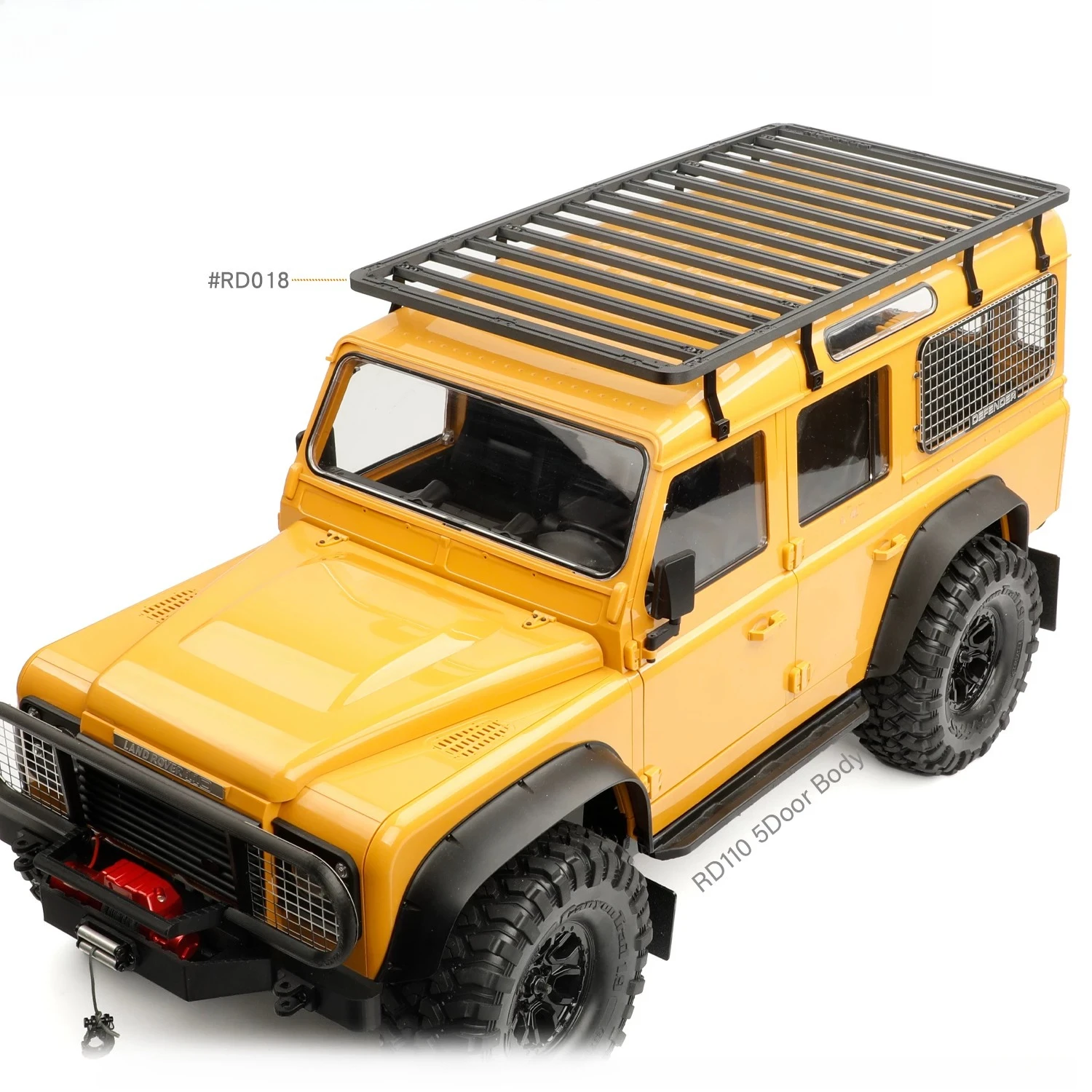 TRX4 RD110 1/10 Roof Rack 3D-Printed Multifunctional Cargo Platform Upgrade and Modification Parts for RC Crawler