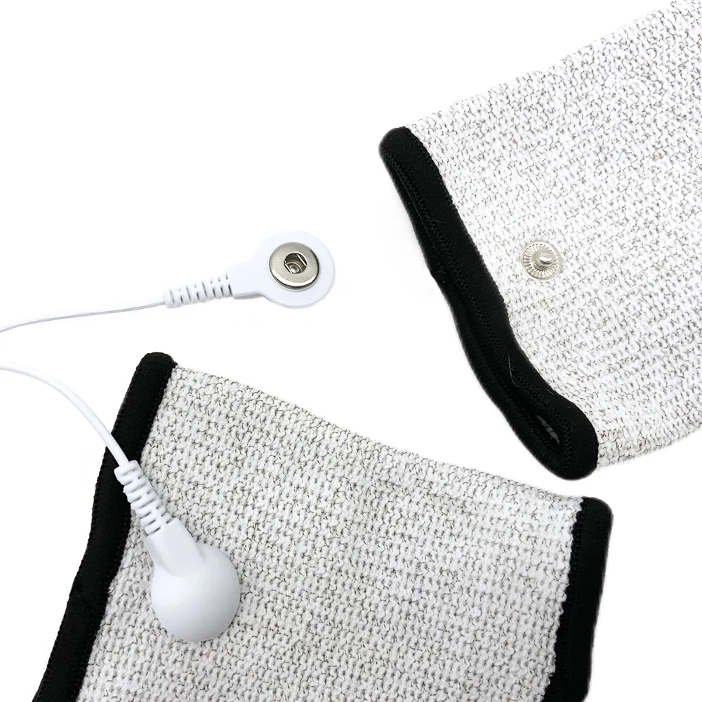 

Electrodes Wrist Pad Massager Accessories Electric Elbow Massage Device Silver Fiber Conductive Wristband for Tens Unit Machine